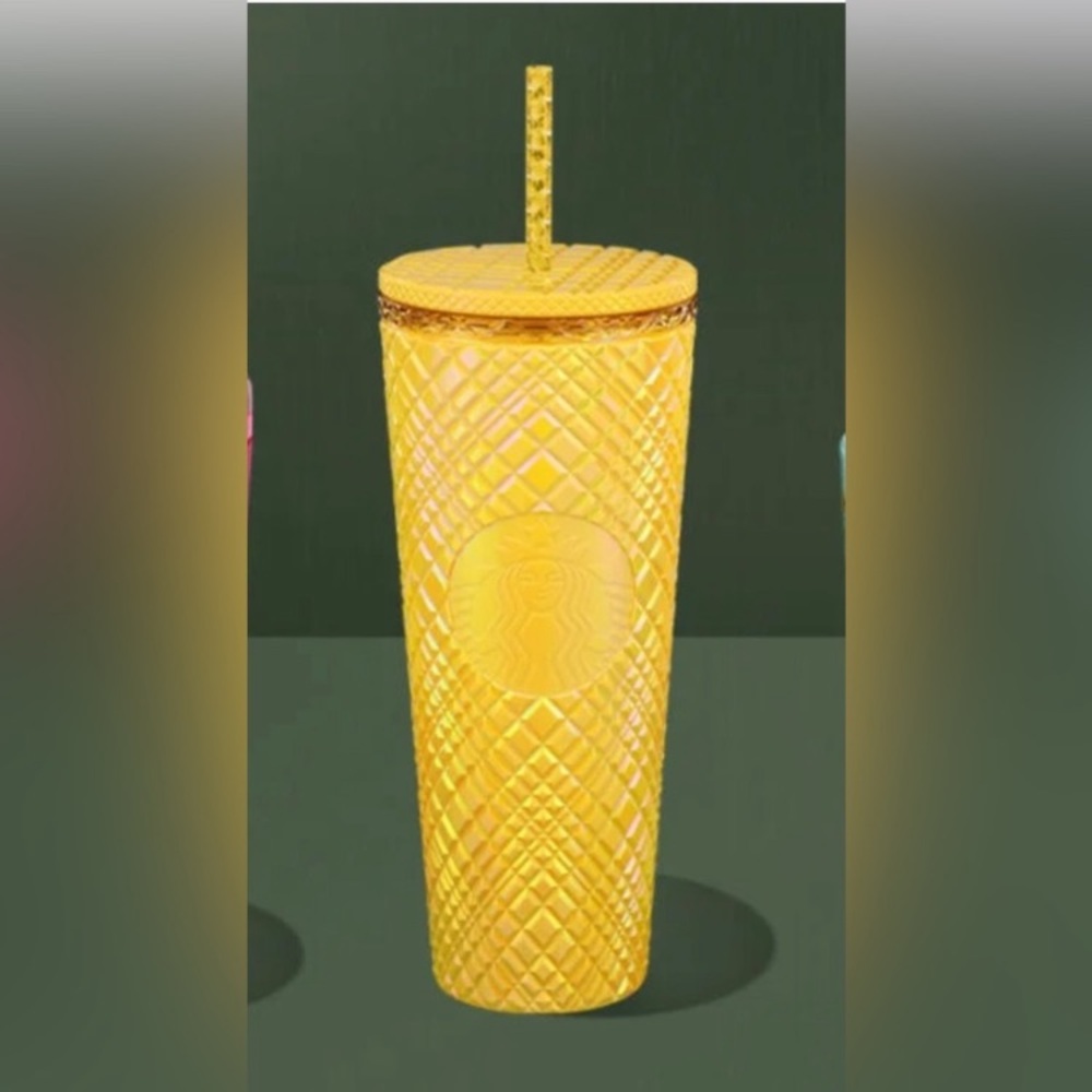Starbucks yellow studded Venti tumbler NWT - Picture 4 of 4